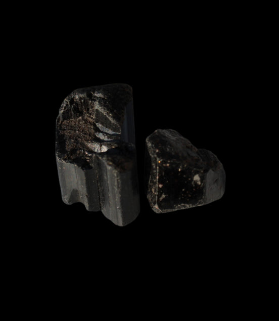 Black Tourmaline 2 crystals 10g Rocks and Things