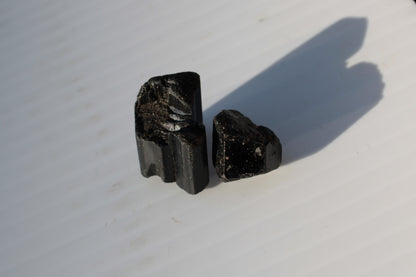 Black Tourmaline 2 crystals 10g Rocks and Things