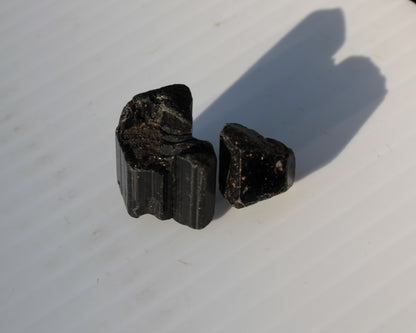 Black Tourmaline 2 crystals 10g Rocks and Things