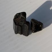 Black Tourmaline 2 crystals 10g Rocks and Things