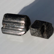 Black Tourmaline 2 crystals 10g Rocks and Things