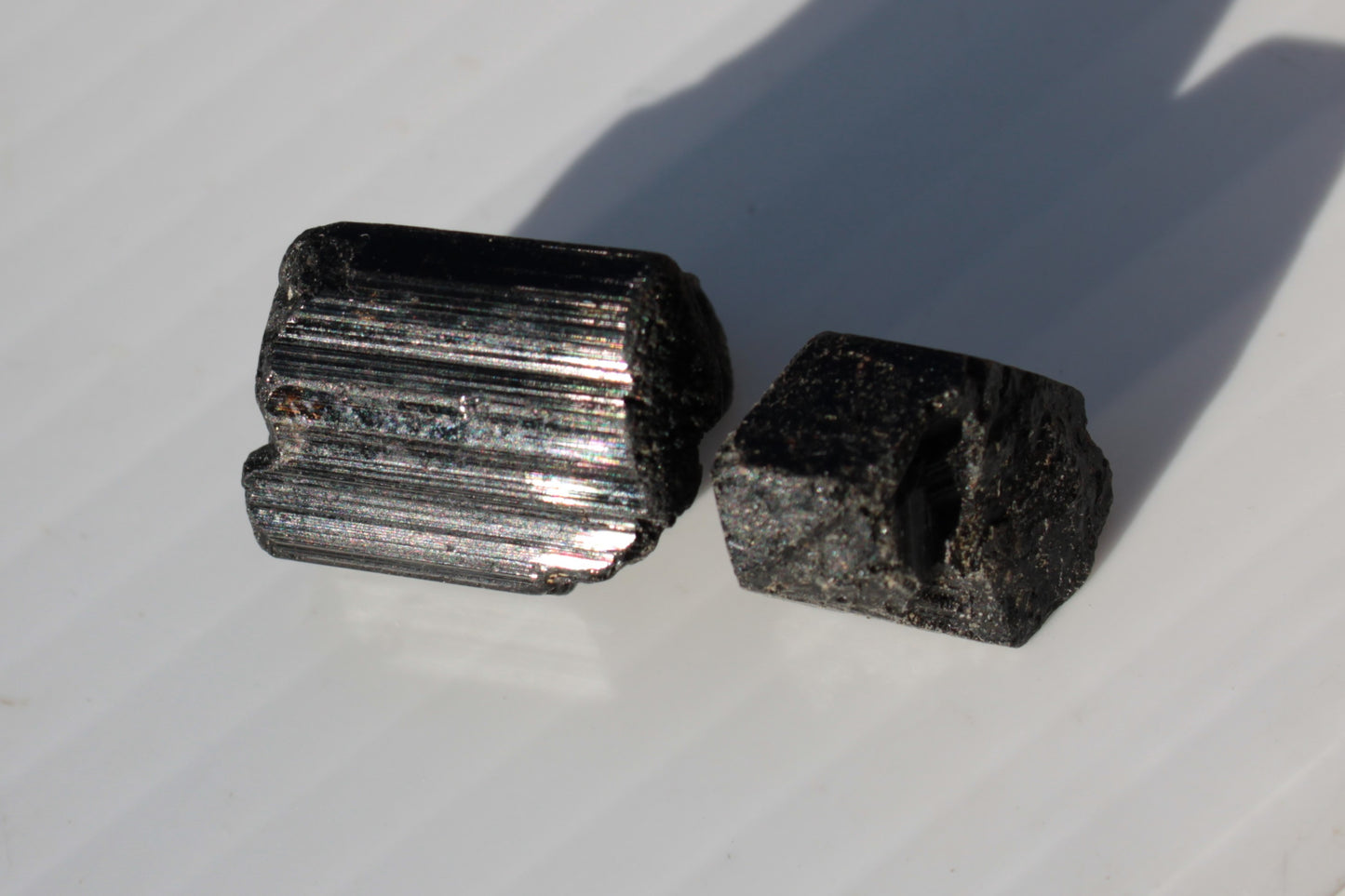 Black Tourmaline 2 crystals 10g Rocks and Things