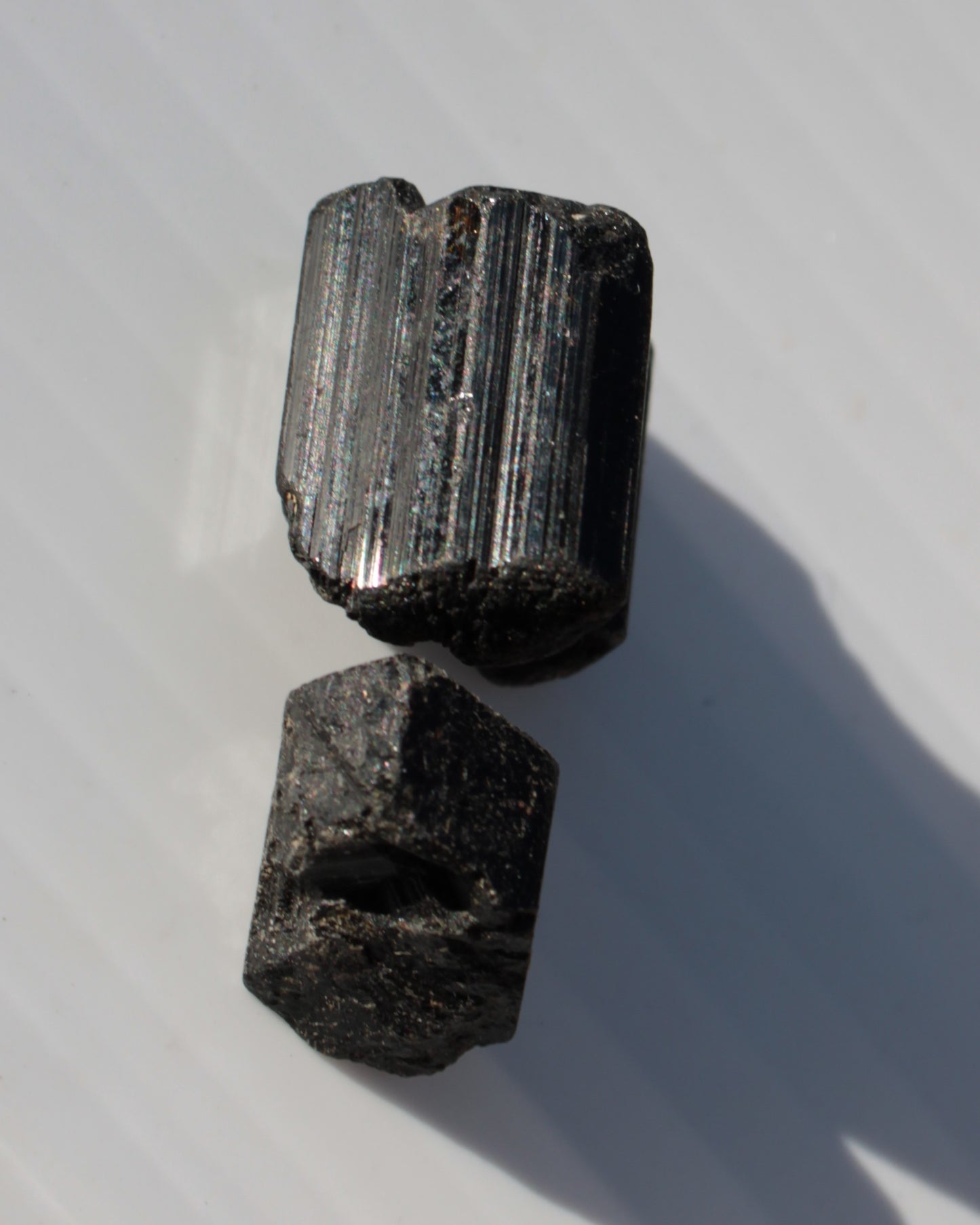 Black Tourmaline 2 crystals 10g Rocks and Things