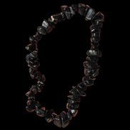 Black Tourmaline chip bracelet 11-17g in sunshine - Rocks and Things Store