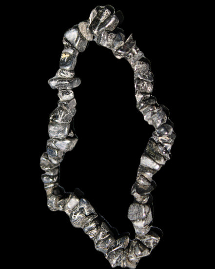 Black Tourmaline chip bracelet 11-17g in sunlight - Rocks and Things Store