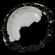 Black Tourmaline chip bracelet 11-17g in sunshine - Rocks and Things Store