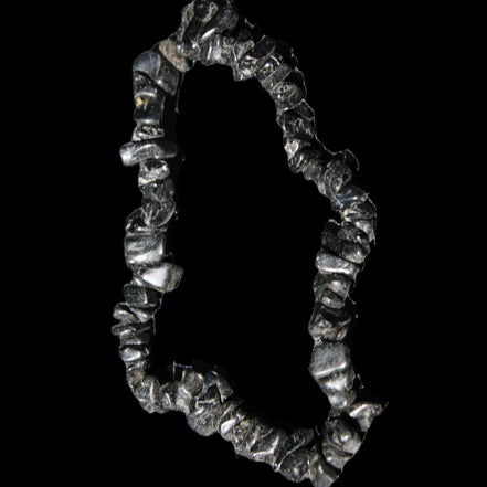 Black Tourmaline chip bracelet 11-17g in sunlight - Rocks and Things Store
