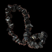 Black Tourmaline chip bracelet 11-17g in sunshine - Rocks and Things Store
