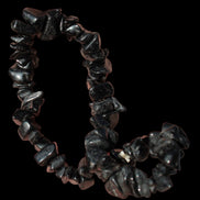 Black Tourmaline chip bracelet 11-17g in sunshine - Rocks and Things Store
