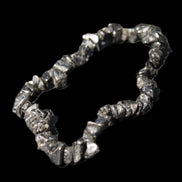 Black Tourmaline chip bracelet 11-17g in sunlight - Rocks and Things Store