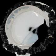 Black Tourmaline chip bracelet 11-17g in sunshine - Rocks and Things Store