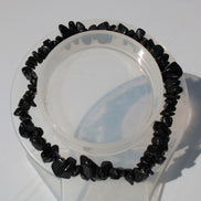 Black Tourmaline chip bracelet 11-17g in sunshine - Rocks and Things Store