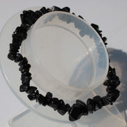 Black Tourmaline chip bracelet 11-17g in sunshine - Rocks and Things Store