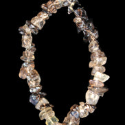 Smoky Quartz chip bracelet 15-17g in sunlight - Rocks and Things Store