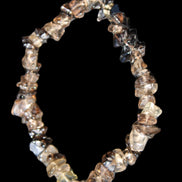 Smoky Quartz chip bracelet 15-17g in sunlight - Rocks and Things Store