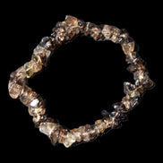 Smoky Quartz chip bracelet 15-17g in sunlight - Rocks and Things Store