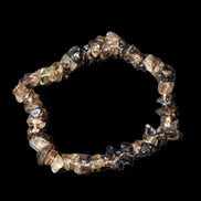 Smoky Quartz chip bracelet 15-17g in sunlight - Rocks and Things Store