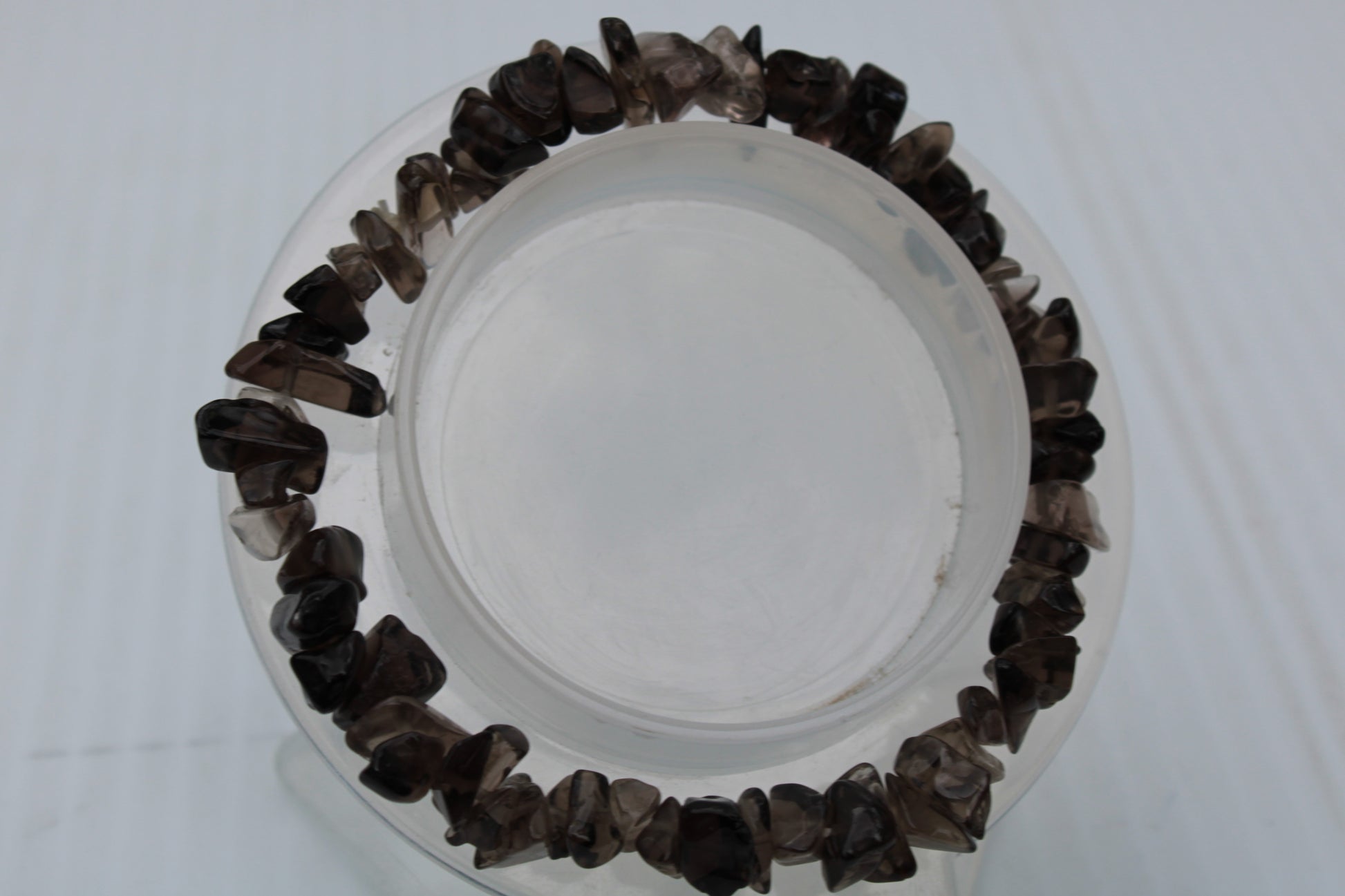 Smoky Quartz chip bracelet 15-17g Rocks and Things