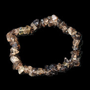 Smoky Quartz chip bracelet 15-17g in sunlight - Rocks and Things Store