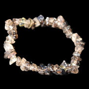 Smoky Quartz chip bracelet 15-17g in sunlight - Rocks and Things Store