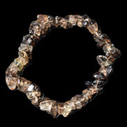 Smoky Quartz chip bracelet 15-17g in sunlight - Rocks and Things Store