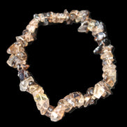 Smoky Quartz chip bracelet 15-17g in sunlight - Rocks and Things Store