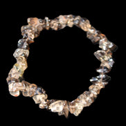 Smoky Quartz chip bracelet 15-17g in sunlight - Rocks and Things Store