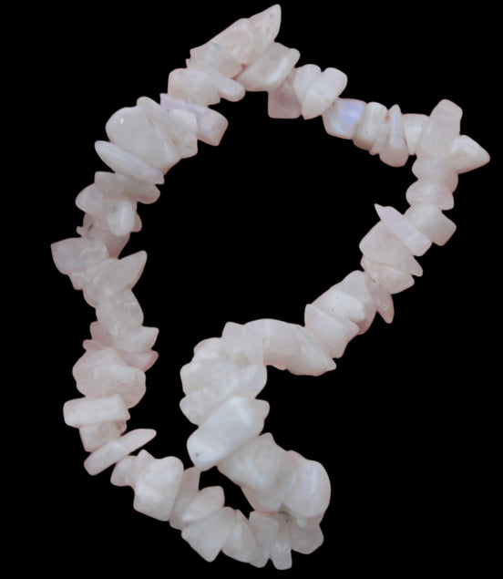 Moonstone chip bracelet 14-16g in sunshine - Rocks and Things Store