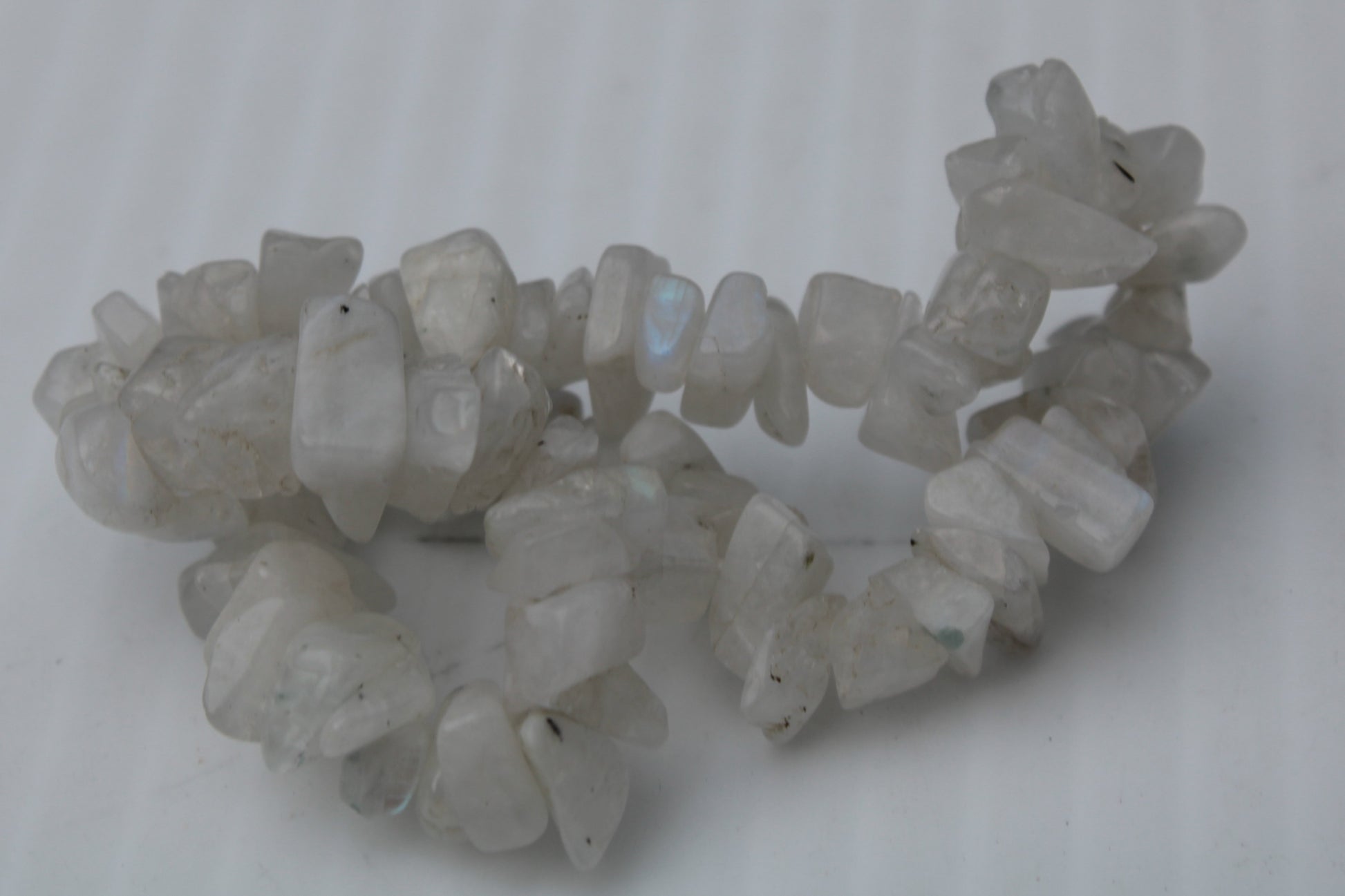 Moonstone chip bracelet 14-16g Rocks and Things