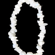 Moonstone chip bracelet 14-16g in sunlight - Rocks and Things Store