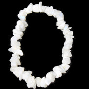Moonstone chip bracelet 14-16g in sunlight - Rocks and Things Store
