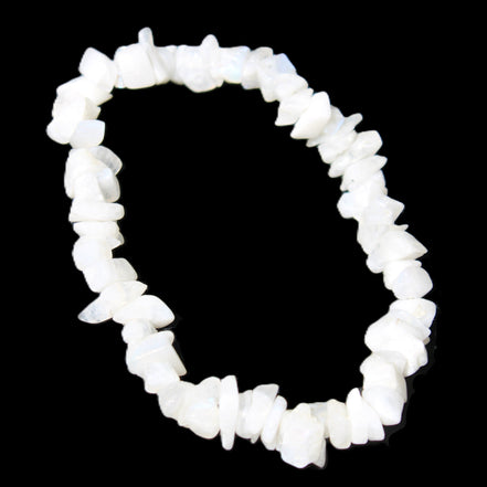 Moonstone chip bracelet 14-16g in sunlight - Rocks and Things Store
