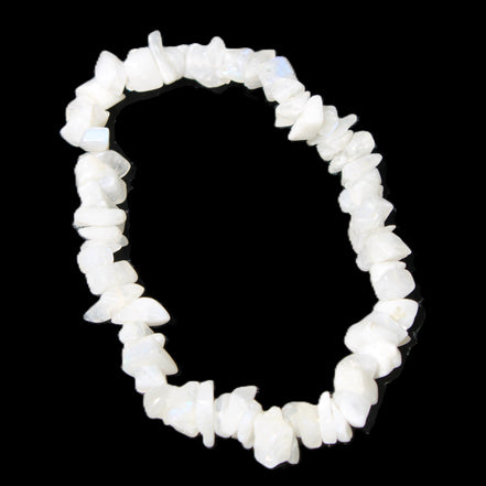 Moonstone chip bracelet 14-16g in sunlight - Rocks and Things Store
