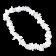 Moonstone chip bracelet 14-16g in sunlight - Rocks and Things Store