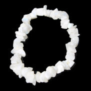 Moonstone chip bracelet 14-16g in sunlight - Rocks and Things Store