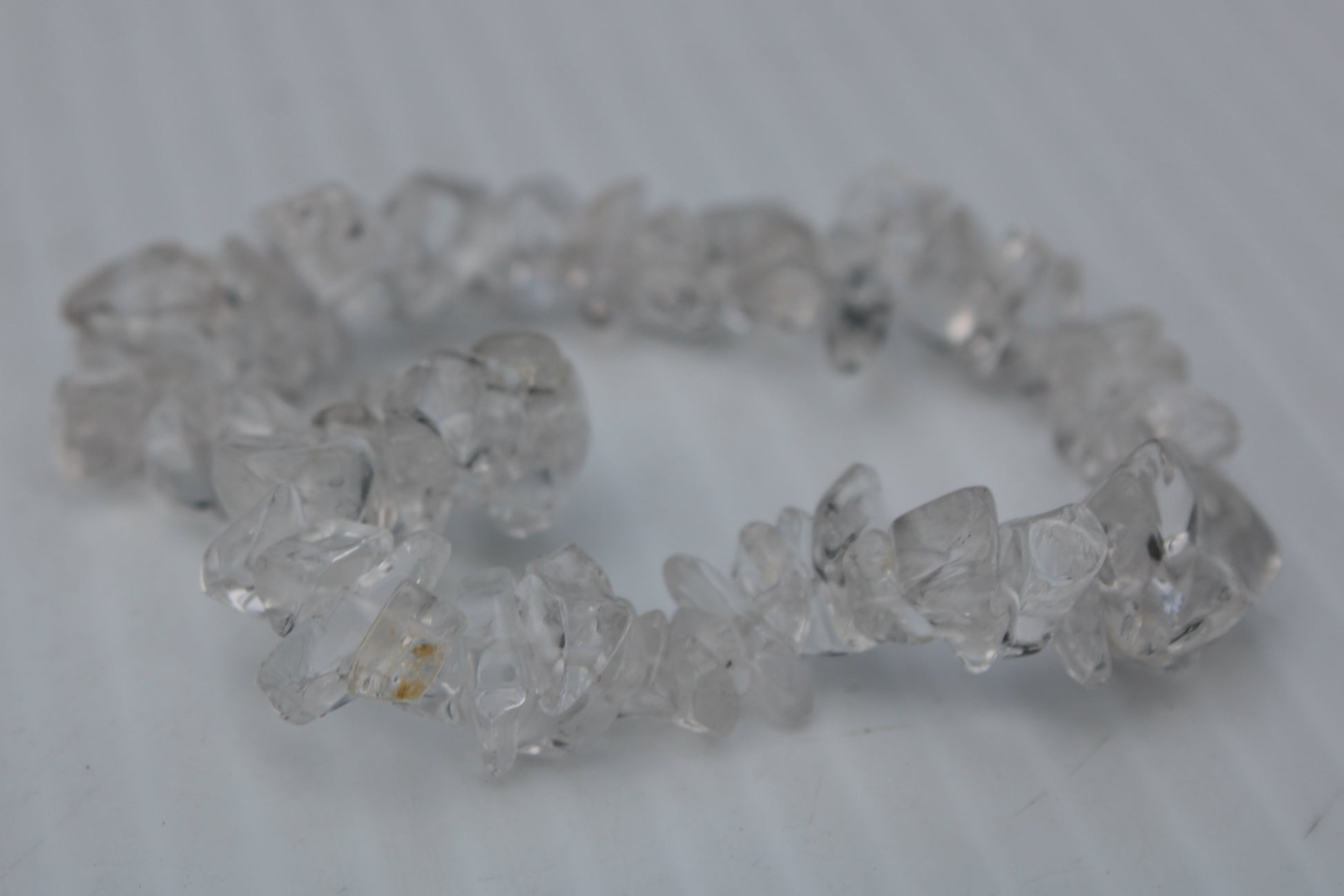 Clear Quartz chip bracelet 14-16g Rocks and Things