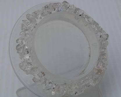 Clear Quartz chip bracelet 14-16g Rocks and Things