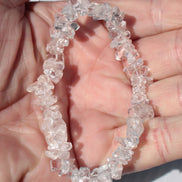 Clear Quartz chip bracelet 14-16g Rocks and Things