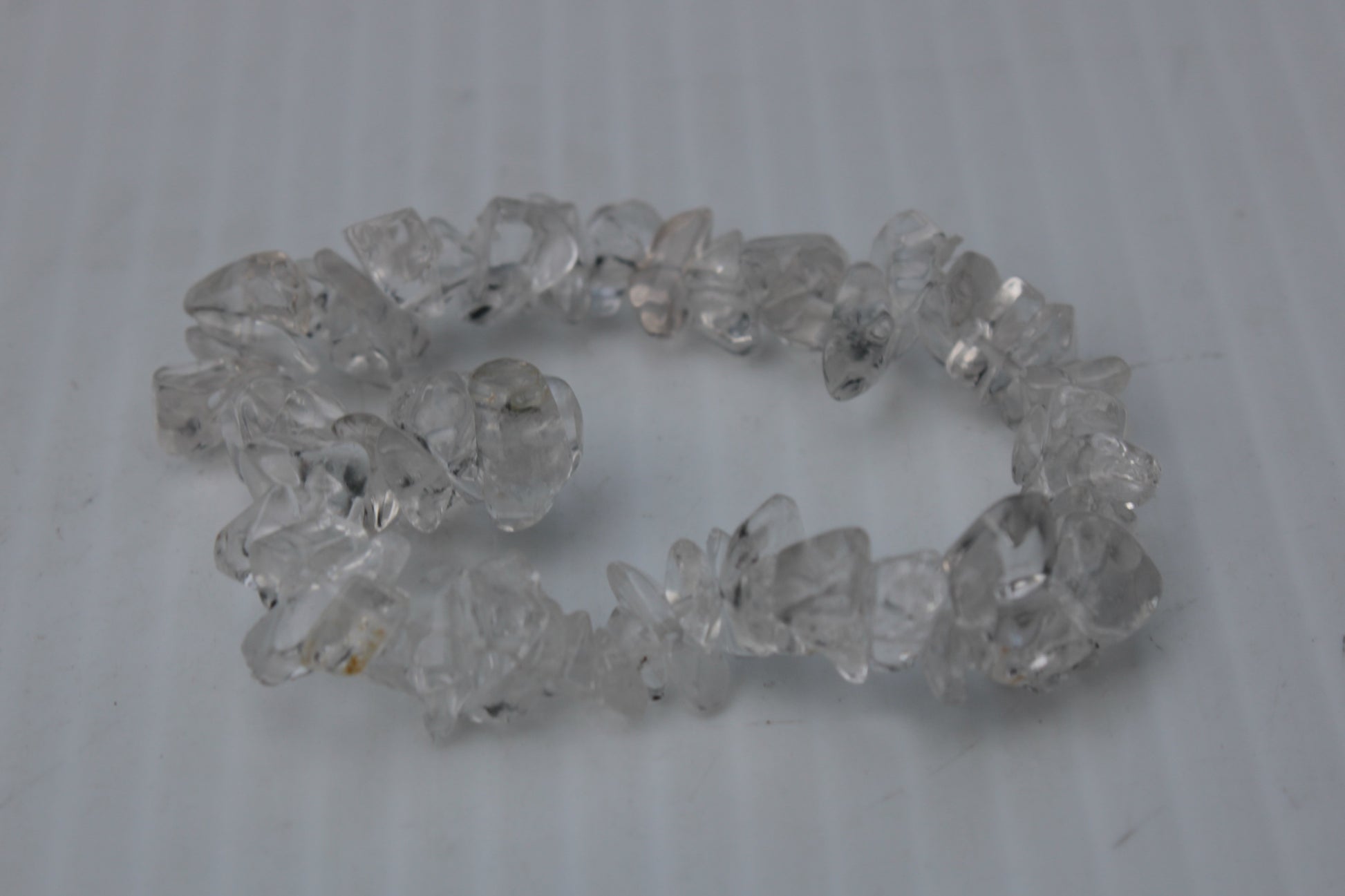 Clear Quartz chip bracelet 14-16g Rocks and Things