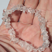 Clear Quartz chip bracelet 14-16g Rocks and Things