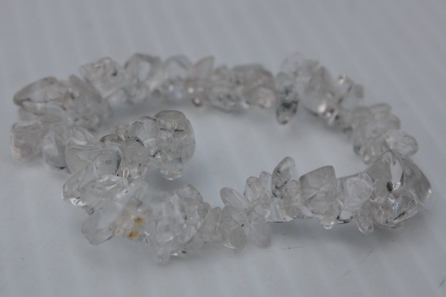 Clear Quartz chip bracelet 14-16g Rocks and Things