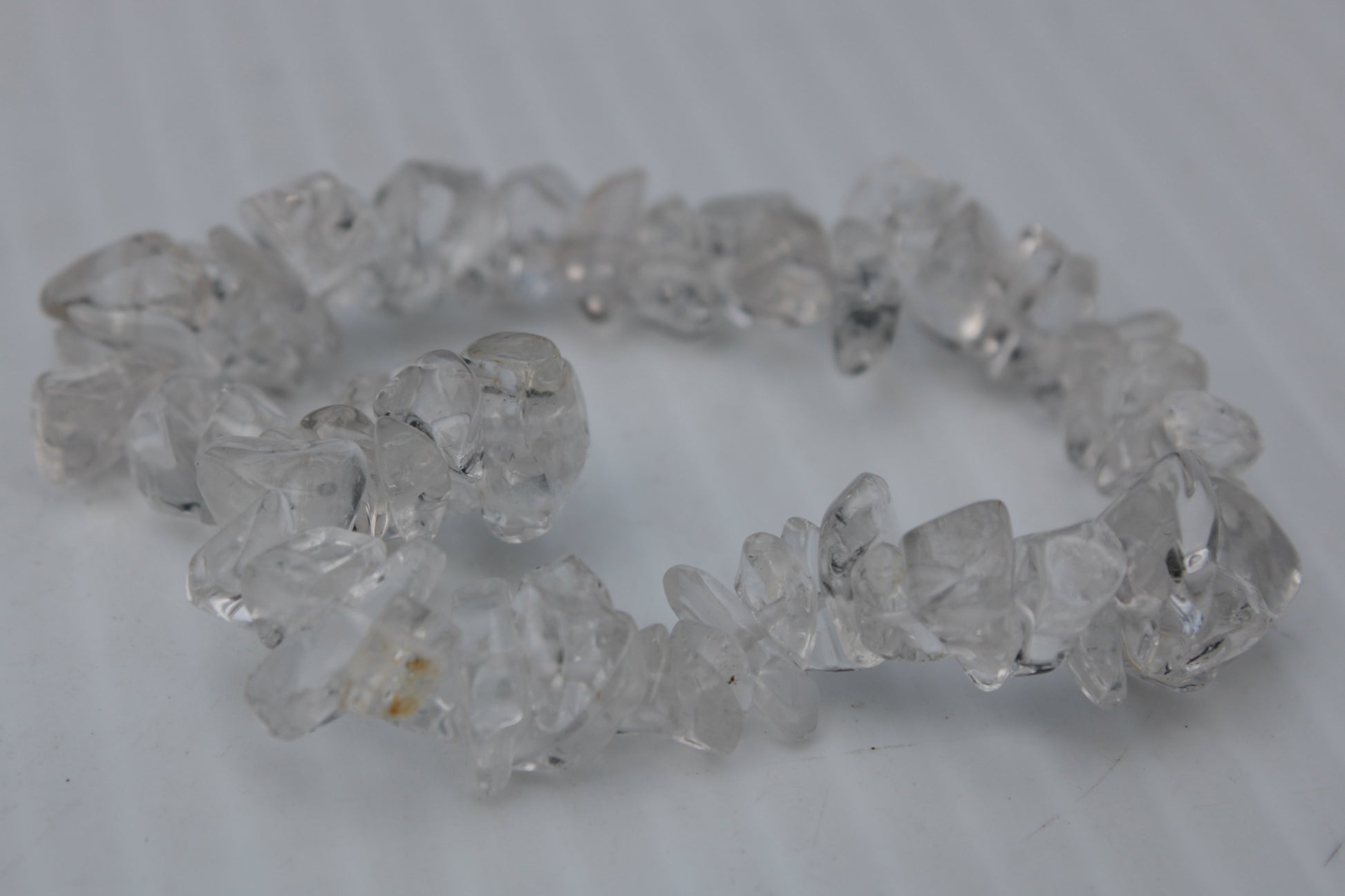 Clear Quartz chip bracelet 14-16g Rocks and Things