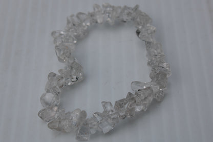 Clear Quartz chip bracelet 14-16g Rocks and Things