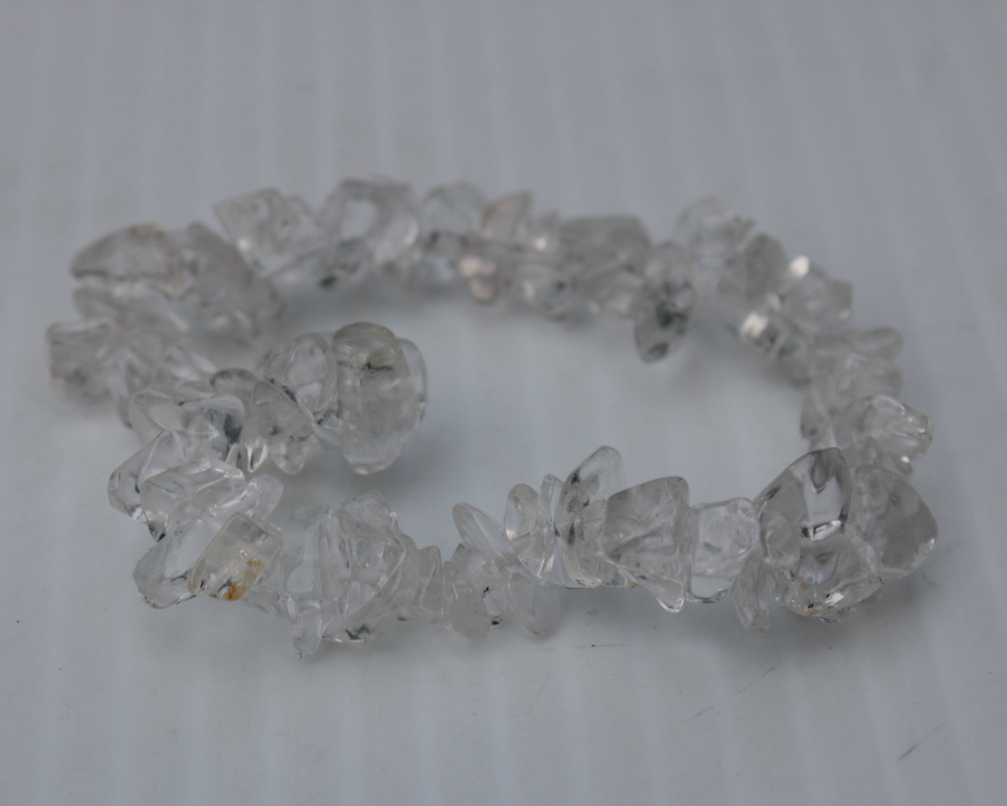 Clear Quartz chip bracelet 14-16g Rocks and Things