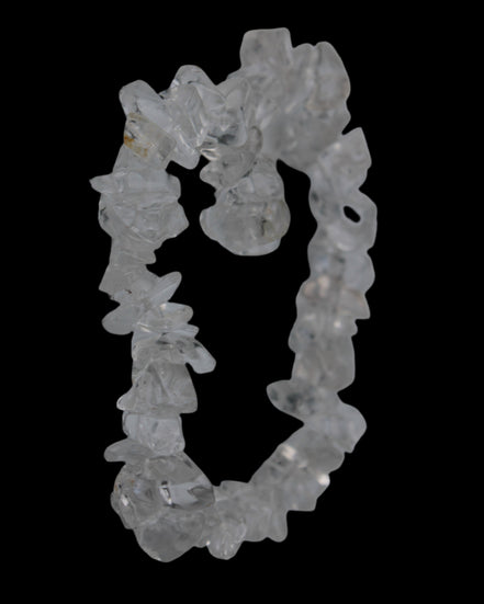 Clear Quartz chip bracelet 14-16g Rocks and Things