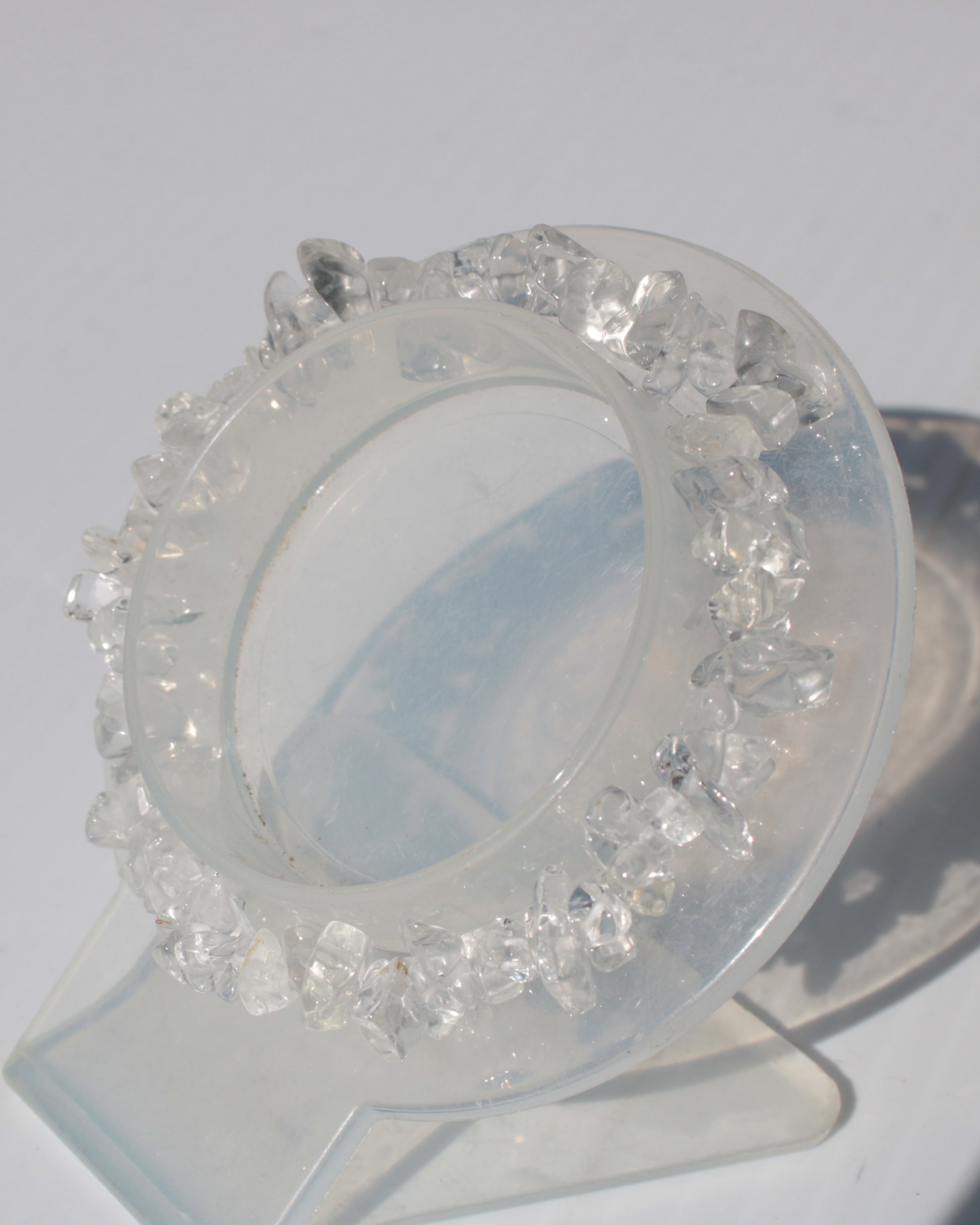 Clear Quartz chip bracelet 14-16g Rocks and Things