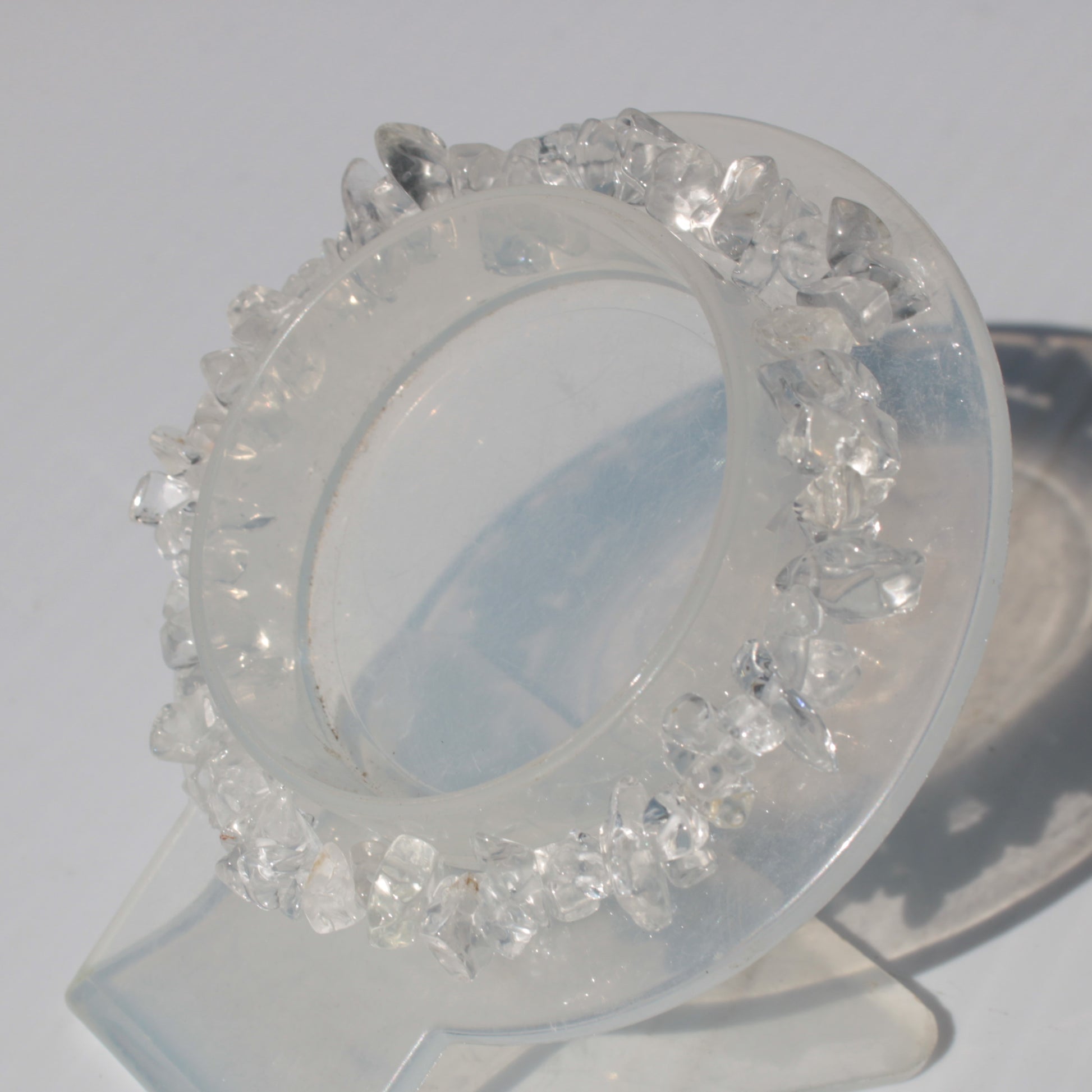 Clear Quartz chip bracelet 14-16g Rocks and Things