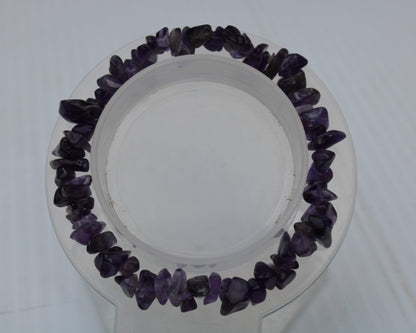 Amethyst chip bracelet 14-16g Rocks and Things