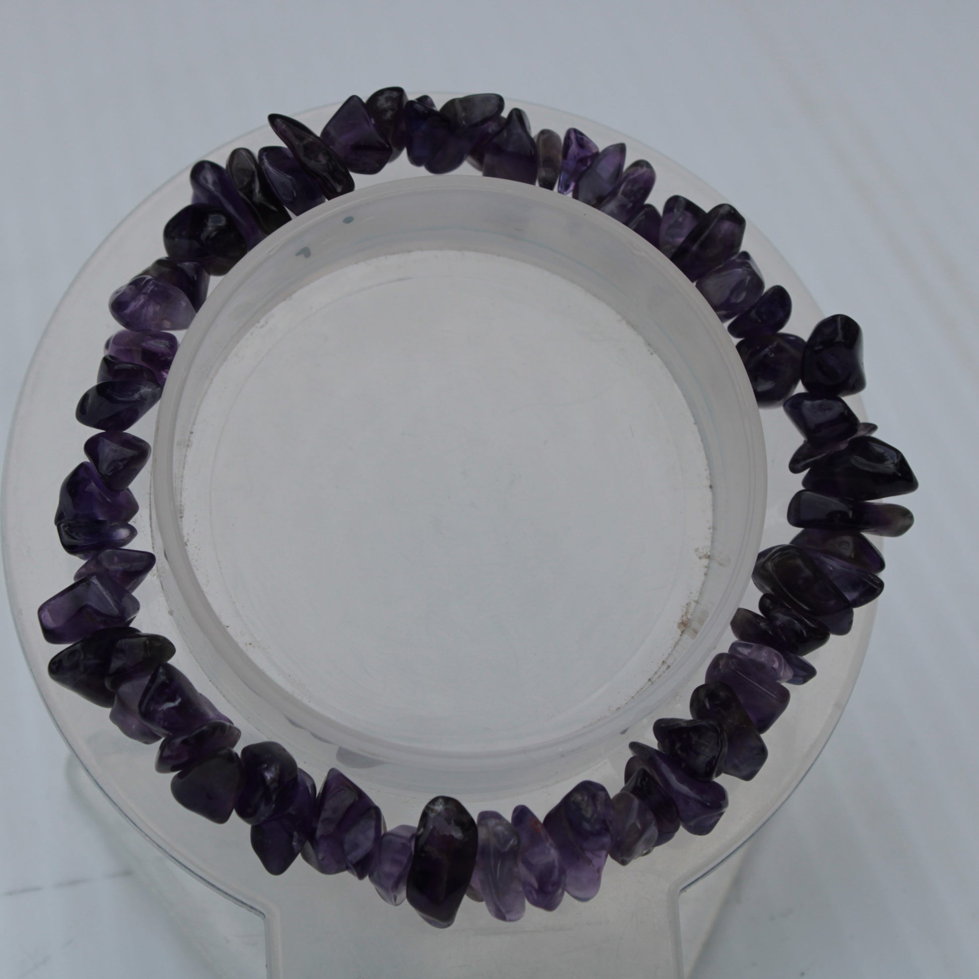 Amethyst chip bracelet 14-16g Rocks and Things