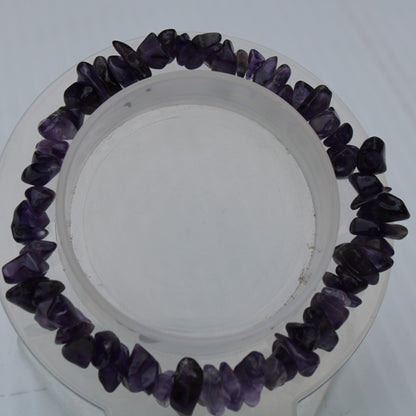 Amethyst chip bracelet 14-16g Rocks and Things